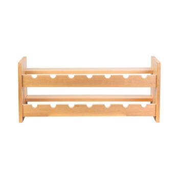 Nástenný regál na víno z borovicového dreva v prírodnej farbe počet fliaš 14 Carol - Kalune Design - Image 3