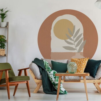 Samolepka na stenu 120x120 cm Sunrise and Olive Branch – Ambiance - Image 9