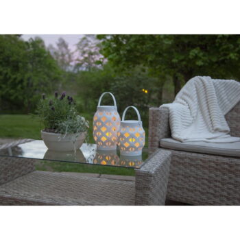 Biely lampáš Star Trading Flame Lantern, výška 16 cm – Obrázok 5