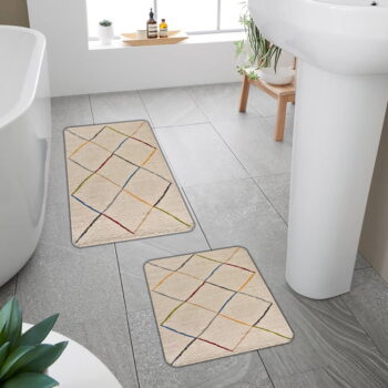 Béžové kúpeľňové predložky v súprave 2 ks 60x100 cm – Mila Home - Image 6