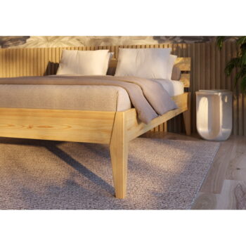 Dvojlôžková posteľ z borovicového dreva v prírodnej farbe 160x200 cm Torino – Olivia Living – Obrázok 2
