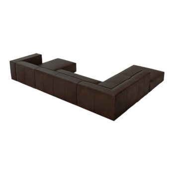 Tmavohnedá kožená rohová pohovka (ľavý roh) Madame - Windsor & Co Sofas – Obrázok 4
