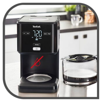 Čierny kávovar na filtrovanú kávu Smart'n'light CM600810 – Tefal - Image 3