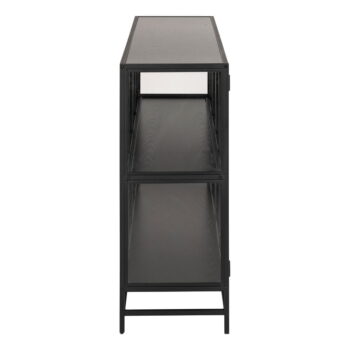 Čierna vitrína v dekore jaseňa 152x86 cm Seaford – Actona – Obrázok 5