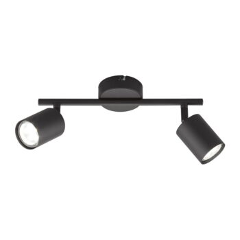 Čierne kovové LED bodové svietidlo 8x30 cm Vano – Fischer & Honsel