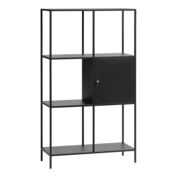 Čierna kovová knižnica 80x138 cm Malibu - Unique Furniture – Obrázok 11