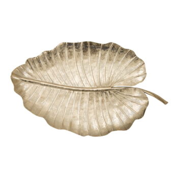 Dekorácia v zlatej farbe Mauro Ferretti Leaf, 35,5 × 23 cm - Image 2