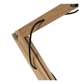 Stolová lampa v čiernej a prírodnej farbe s kovovým tienidlom (výška 55 cm) – Ixia - Image 5