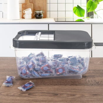 Plastový úložný box s vekom 35x20x18 cm Slop – Orion - Image 4