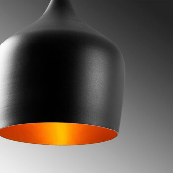 Čierne závesné svietidlo s kovovým tienidlom ø 22 cm Dodo – Opviq lights - Image 5