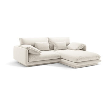 Biela rohová pohovka (pravý roh) Torino – Micadoni Home - Image 3