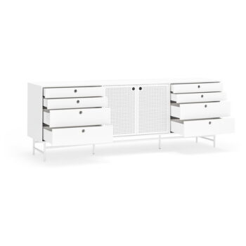 Biela komoda Teulat Punto, šírka 212 cm - Image 5