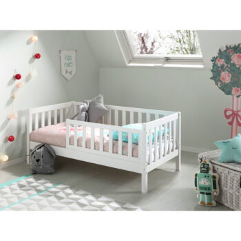 Biela detská posteľ Vipack Junior, 70 x 140 cm - Image 2