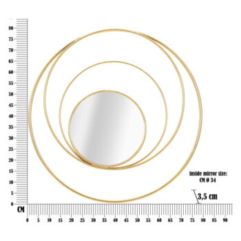 Nástenné zrkadlo ø 80 cm Arc – Mauro Ferretti - Image 6