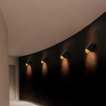 Čierne LED nástenné svietidlo Heybe – Opviq lights - Image 3