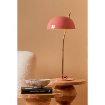Ružová stolová lampa s kovovým tienidlom (výška 55 cm) Vivo – Leitmotiv – Obrázok 2