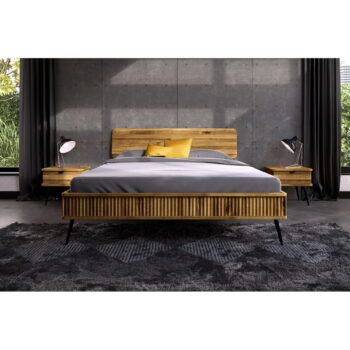 Dvojlôžková posteľ z dubového dreva 180x200 cm Kula 1 - The Beds – Obrázok 4
