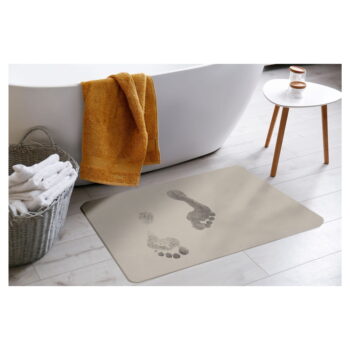 Béžová kúpeľňová predložka z kremeliny 50x70 cm Diatonella – douceur d'intérieur - Image 2