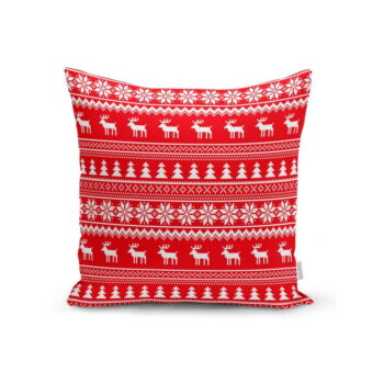 Súprava 4 vianočných obliečok na vankúš a behúň na stôl Minimalist Cushion Covers Christmas - Image 5