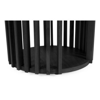 Čierny odkladací stolík Woodman Drum, ø 53 cm – Obrázok 5