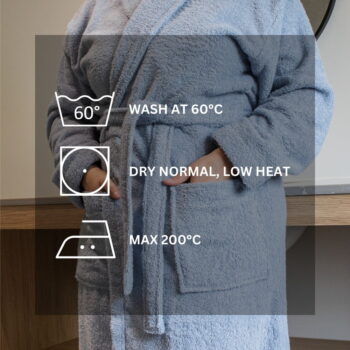 Hnedý bavlnený župan veľkosť XXL Lindu – Tiseco Home Studio – Obrázok 4