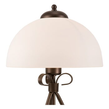 Tmavohnedá stolová lampa so skleneným tienidlom (výška  43 cm) Adelle – LAMKUR - Image 5