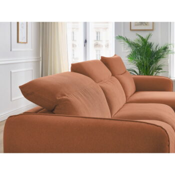 Oranžová rozkladacia rohová pohovka (variabilná) Achille – Bobochic Paris - Image 10