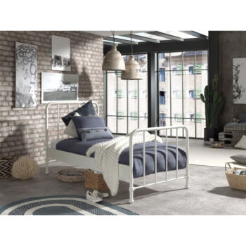 Biela detská posteľ 90x200 cm Bronxx - Vipack - Image 2