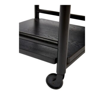 Servírovací stolík na kolieskach z dubového dreva 40x40 cm Norm – Hübsch – Obrázok 3