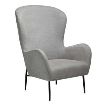 Svetlosivé kreslo z textílie buklé Glam – DAN-FORM Denmark - Image 2