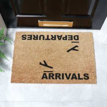 Rohožka z kokosového vlákna 40x60 cm Arrivals and Departures – Artsy Doormats – Obrázok 5