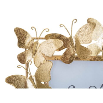 Kovový stojací rámček v zlatej farbe 28x30,5 cm Butterfly – Mauro Ferretti - Image 5