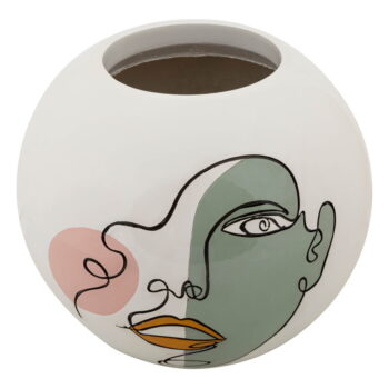 Biela váza z polyresínu 22 cm Art – Mauro Ferretti - Image 4