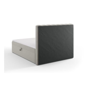Sivá boxspring posteľ s úložným priestorom 160x200 cm Gina – Milo Casa - Image 4