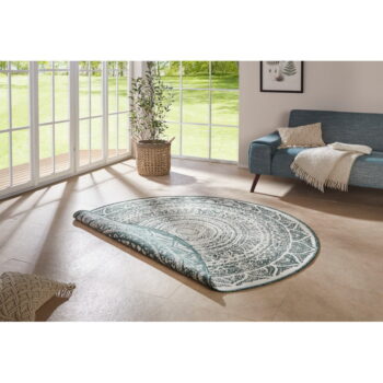 Zeleno-krémový vonkajší koberec NORTHRUGS Siruma, ø 140 cm - Image 2