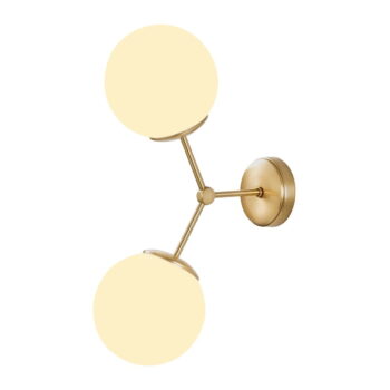 Nástenné svietidlo v bielo-zlatej farbe Opviq lights Damar - Image 2
