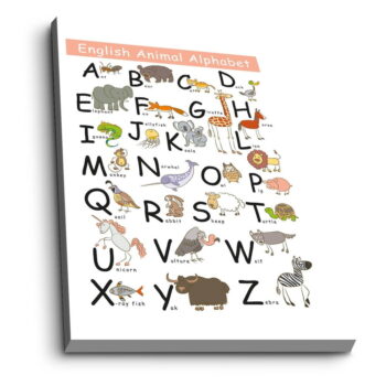 Detský obrázok 45x70 cm Alphabet – Wallity – Obrázok 3