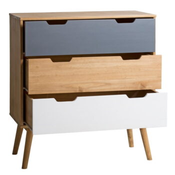Komoda z masívneho borovicového dreva Marckeric Cusco, šírka 80 cm - Image 5