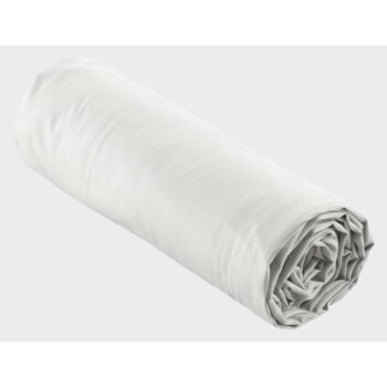Biela napínacia plachta z bavlneného perkálu 180x200 cm Percaline – douceur d'intérieur - Image 5