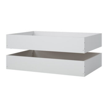 Biele zásuvky pod posteľ v súprave 2 ks 90x190/140x190 cm Naia – Tvilum - Image 6