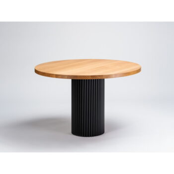 Okrúhly jedálenský stôl s doskou z dubového dreva ø 120 cm Flamingo – CustomForm - Image 4