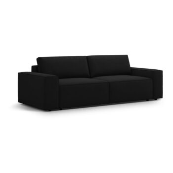 Čierna rozkladacia pohovka 247 cm Jodie – Micadoni Home - Image 3