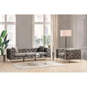 Tmavosivá zamatová pohovka 237 cm Como – Balcab Home – Obrázok 6