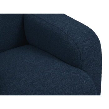 Tmavomodré kreslo z textílie bouclé Molino – Micadoni Home - Image 5