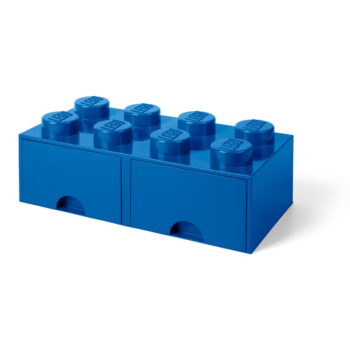 Tmavomodrý úložný box s dvoma zásuvkami LEGO® - Image 3
