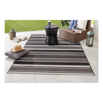 Čierný vonkajší koberec NORTHRUGS Strap, 200 x 290 cm - Image 3