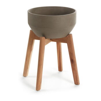 Kvetináč v stojane Kave Home, výška 40 cm
