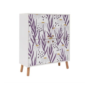 Biela skrinka 95x111 cm Multilux – Kalune Design - Image 2
