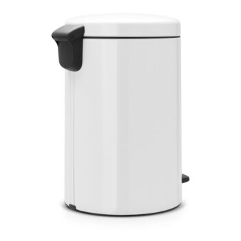 Biely nášľapný oceľový odpadkový kôš 20 l NewIcon – Brabantia - Image 4