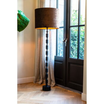 Matne čierny podstavec stojacej lampy 135 cm Gitaya – Light & Living - Image 2
